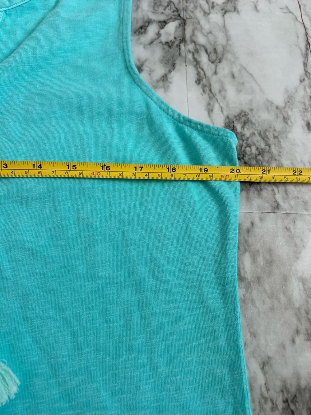 Vineyard Vines | women’s size medium turquoise Dress with tassels - Picture 8 of 8
